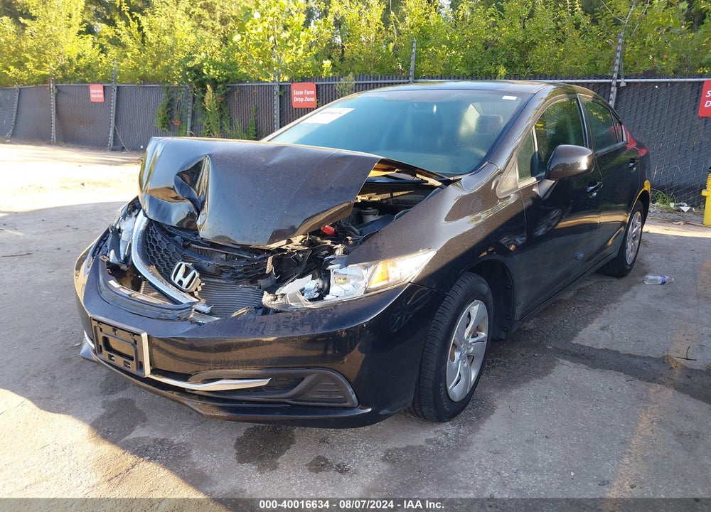 2013 HONDA CIVIC LX VIN: 2HGFB2F56DH596396