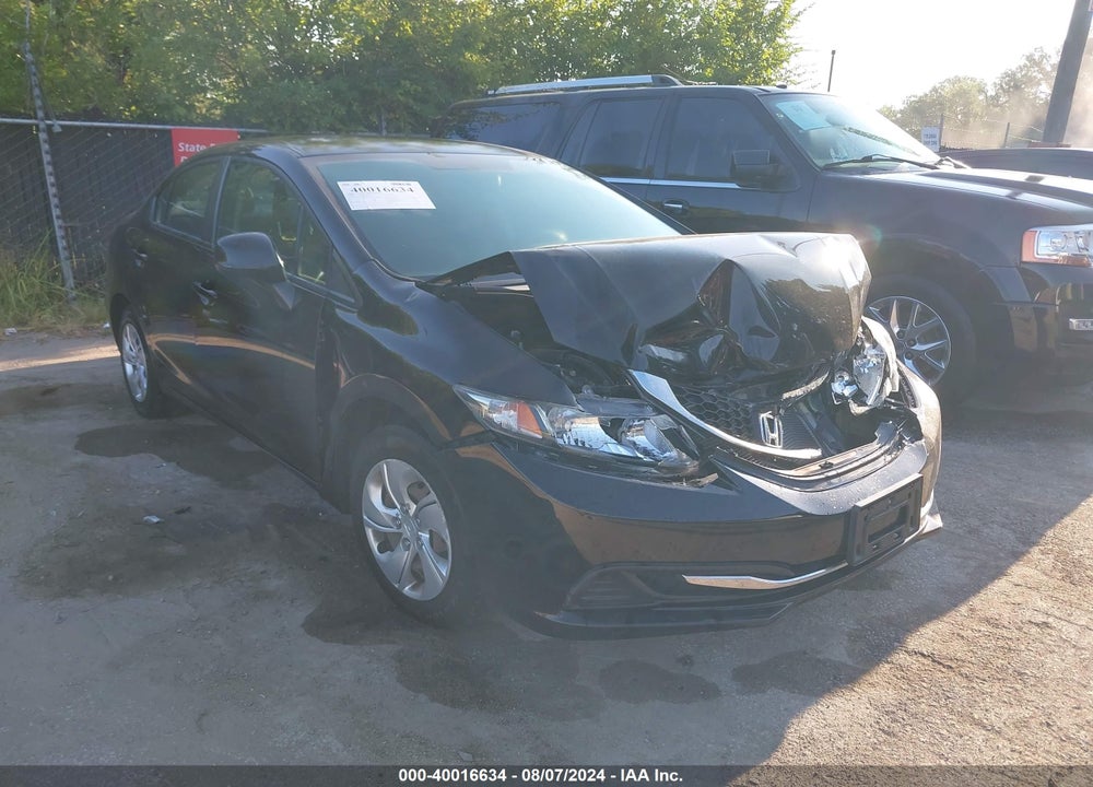 2013 HONDA CIVIC LX VIN: 2HGFB2F56DH596396