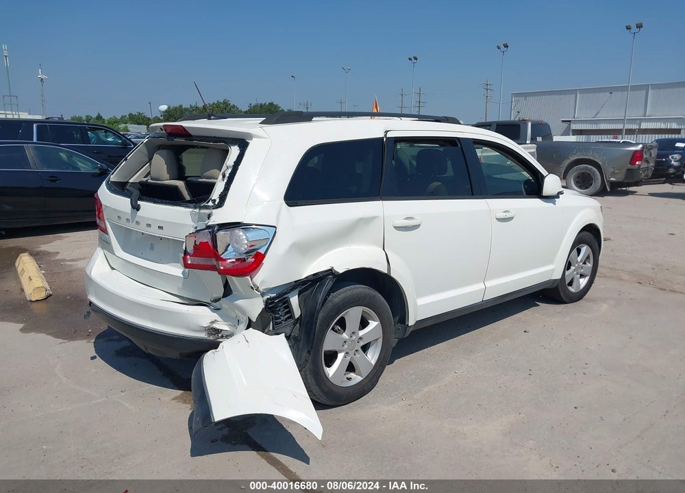 2012 DODGE JOURNEY SXT VIN: 3C4PDCBG8CT184853