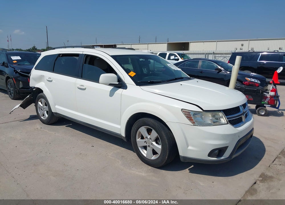 2012 DODGE JOURNEY SXT VIN: 3C4PDCBG8CT184853