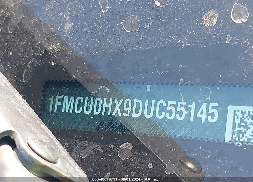 2013 FORD ESCAPE SEL VIN: 1FMCU0HX9DUC55145