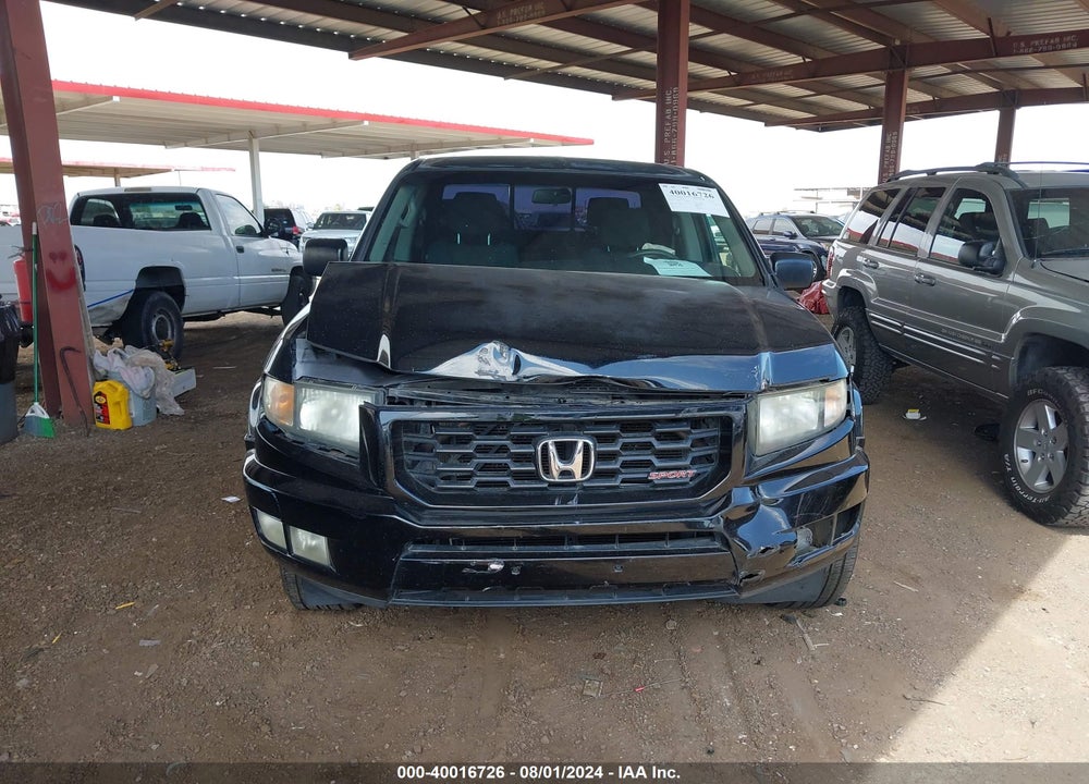 2012 HONDA RIDGELINE SPORT VIN: 5FPYK1F7XCB451098
