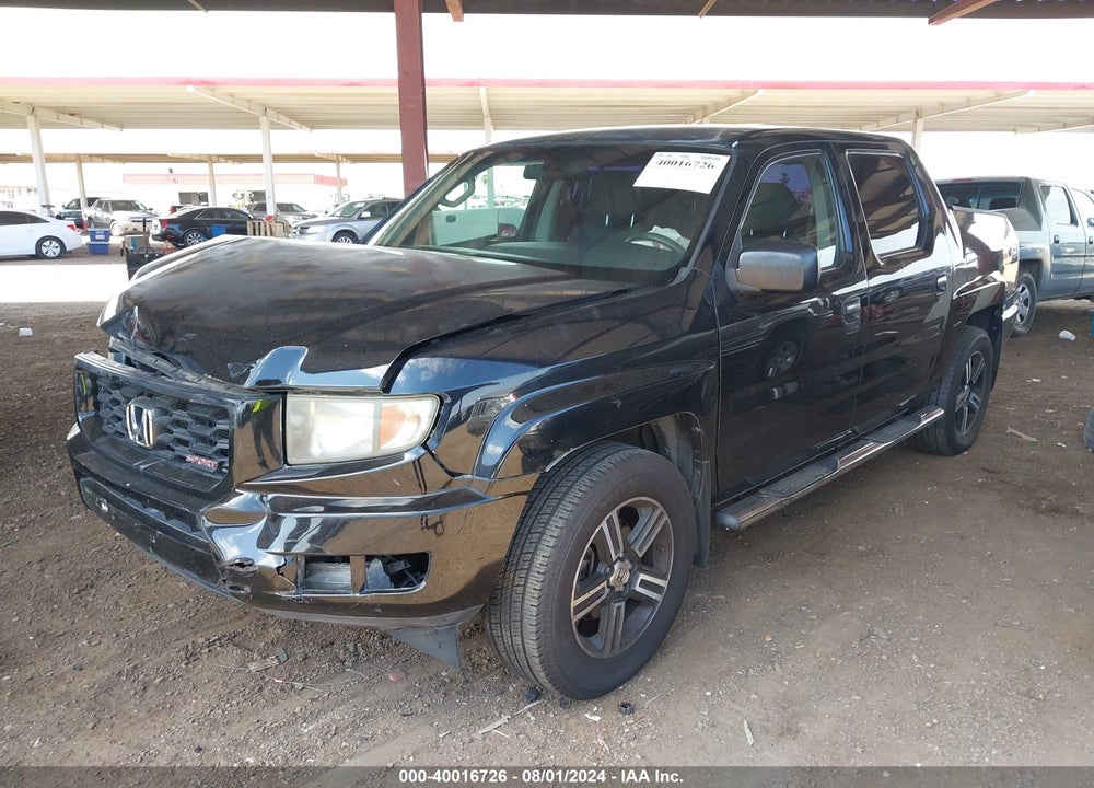 2012 HONDA RIDGELINE SPORT VIN: 5FPYK1F7XCB451098
