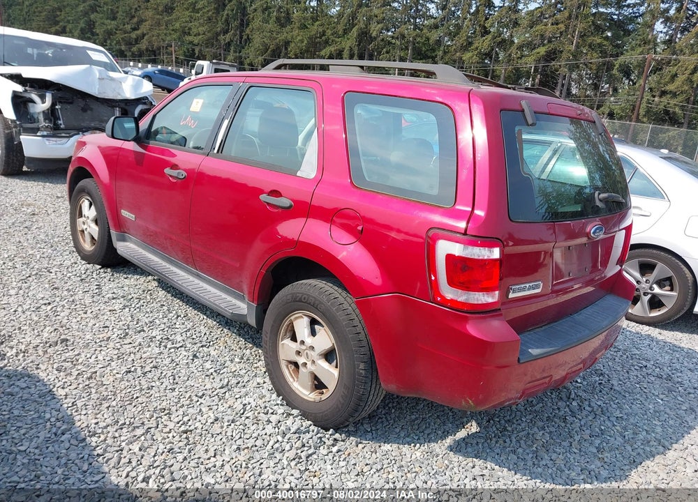 2008 FORD ESCAPE XLS/XLS MANUAL VIN: 1FMCU02Z98KA23933