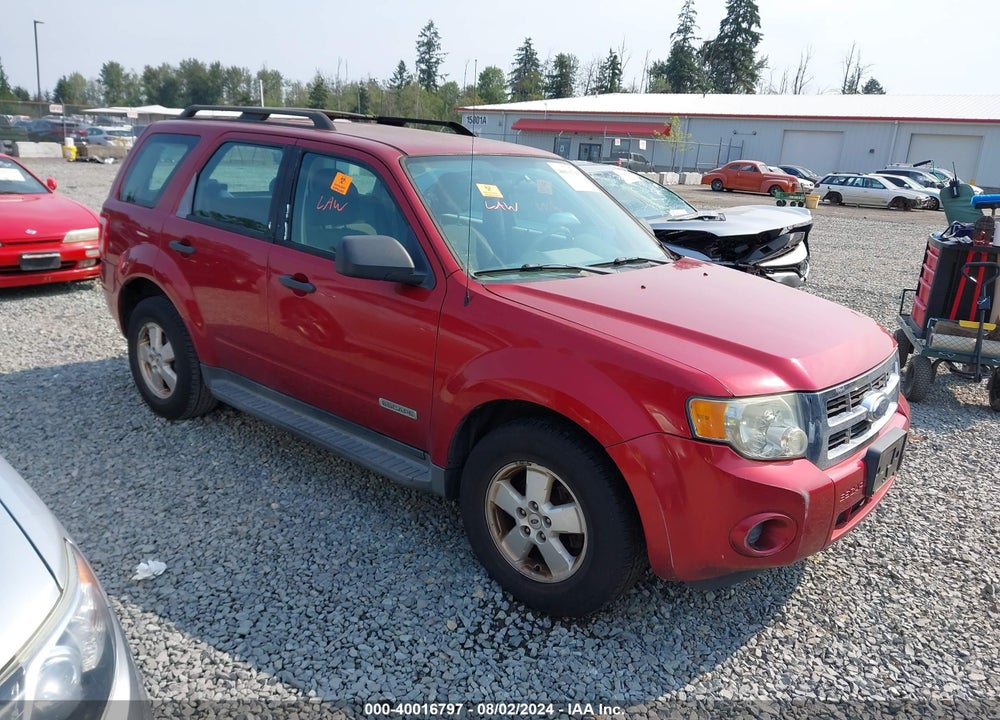 2008 FORD ESCAPE XLS/XLS MANUAL VIN: 1FMCU02Z98KA23933