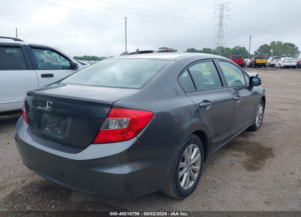 2012 HONDA CIVIC EX VIN: 19XFB2F89CE381386