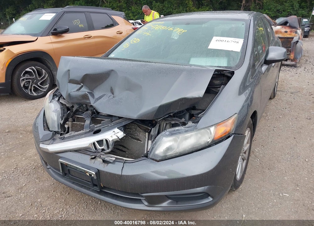 2012 HONDA CIVIC EX VIN: 19XFB2F89CE381386