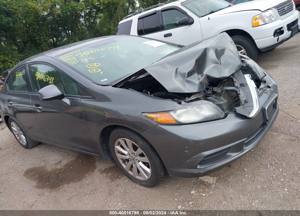 2012 HONDA CIVIC EX VIN: 19XFB2F89CE381386