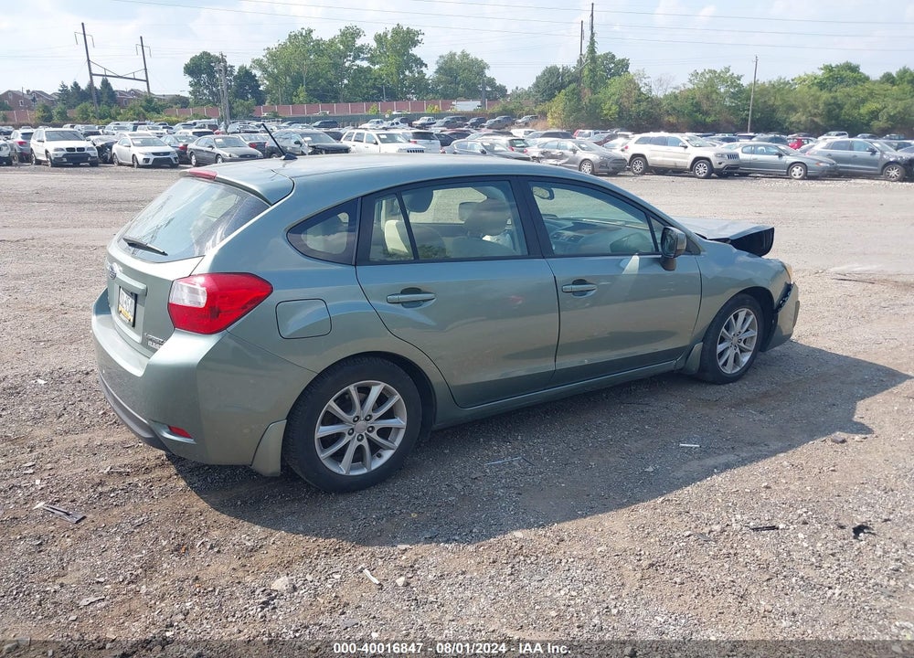 2014 SUBARU IMPREZA 2.0I PREMIUM VIN: JF1GPAC68E8277915