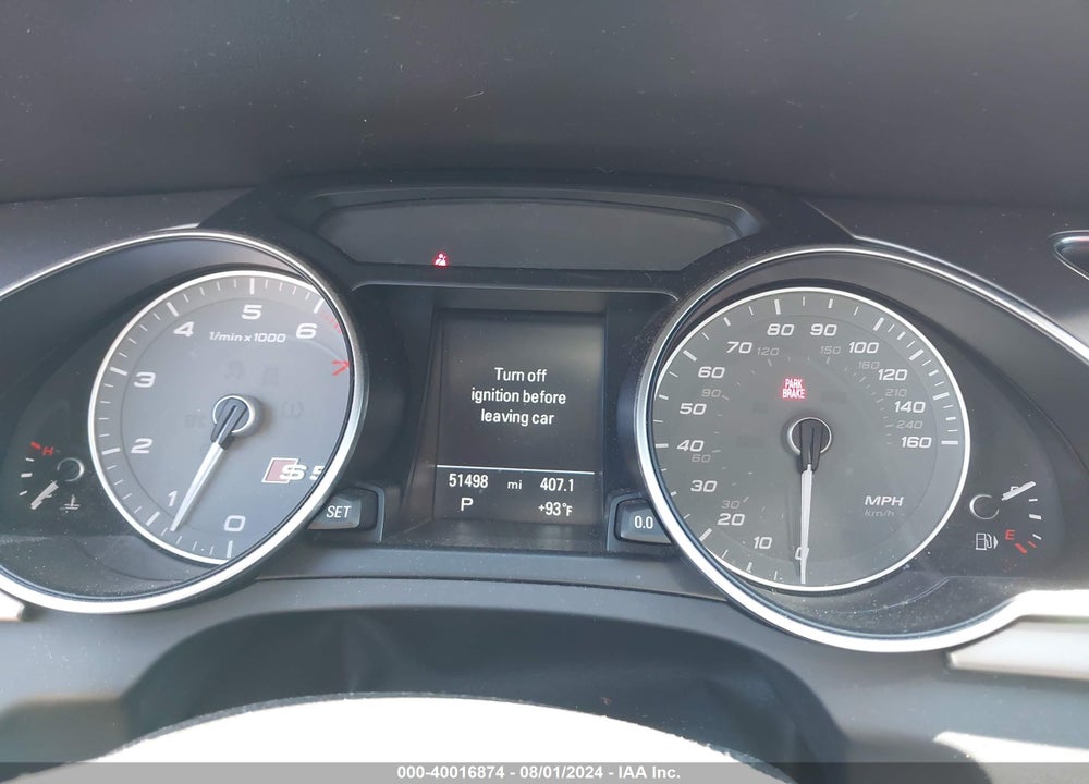 2014 AUDI S5 3.0T PREMIUM PLUS VIN: WAUCGAFR1EA021619