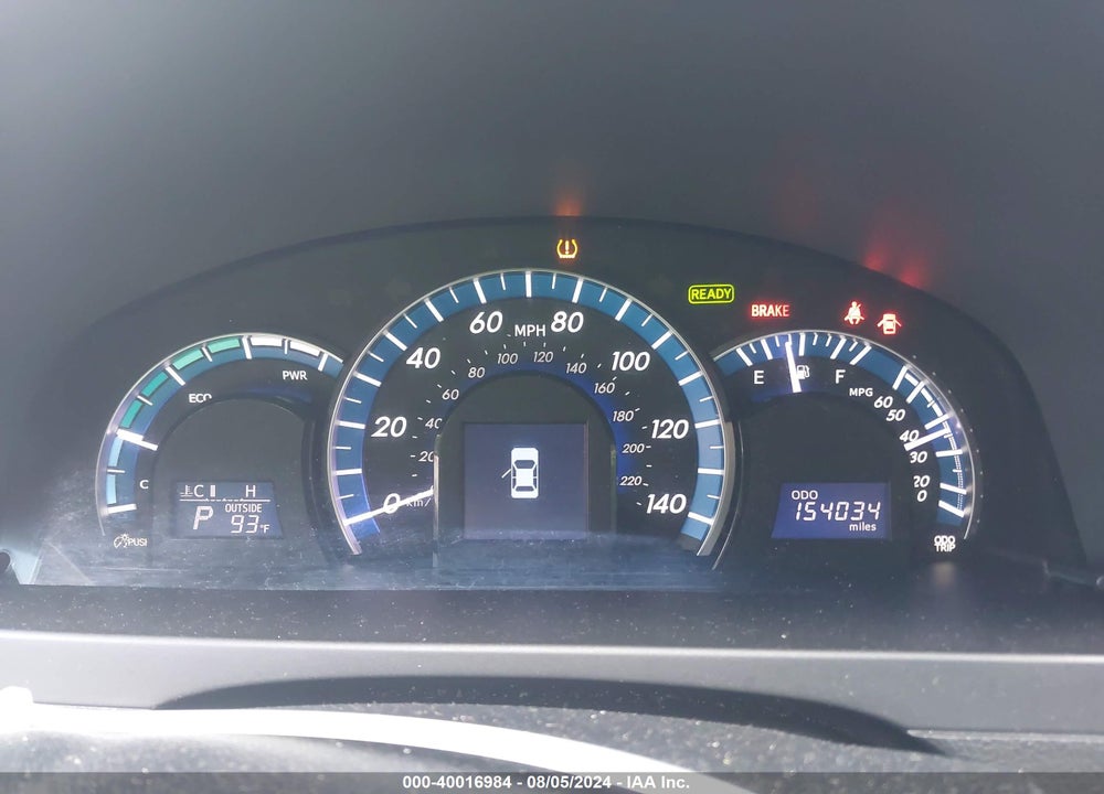 2012 TOYOTA CAMRY HYBRID LE VIN: 4T1BD1FK4CU012558