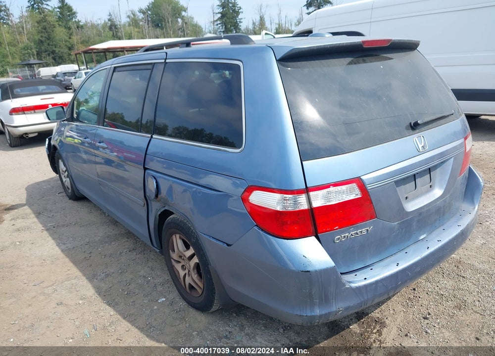 2007 HONDA ODYSSEY EX-L VIN: 5FNRL38757B044119