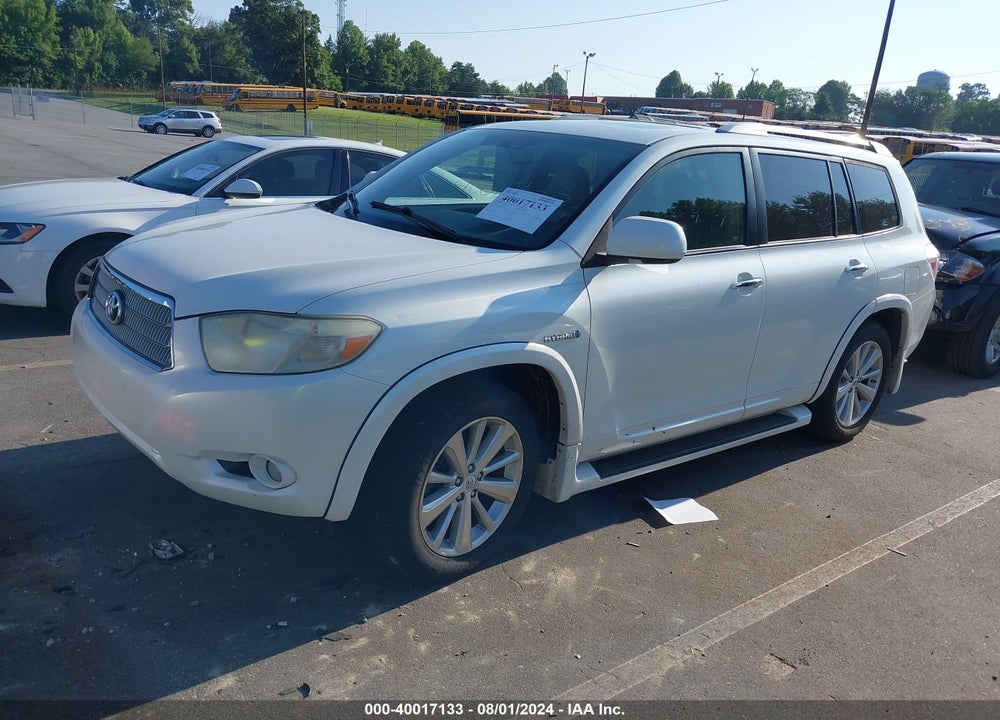 2008 TOYOTA HIGHLANDER HYBRID LIMITED VIN: JTEEW44A982015901
