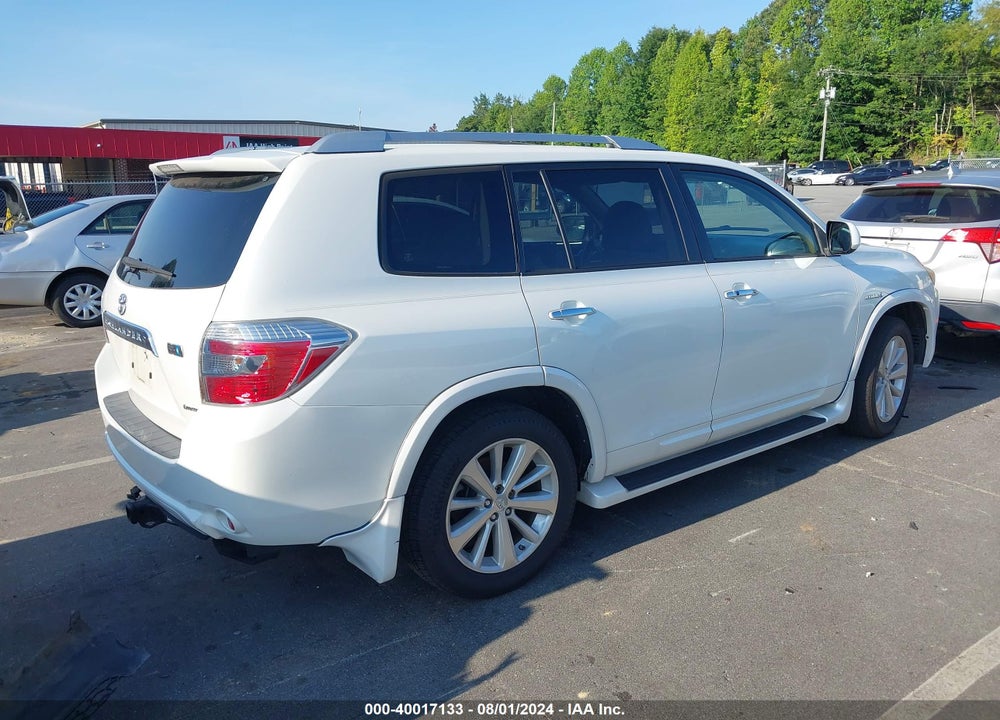 2008 TOYOTA HIGHLANDER HYBRID LIMITED VIN: JTEEW44A982015901