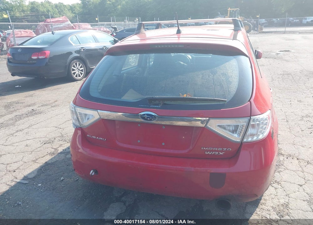2008 SUBARU IMPREZA WRX VIN: JF1GH74628G802508