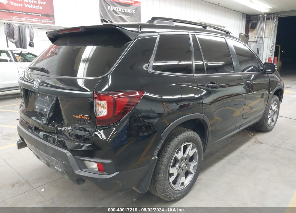 2022 HONDA PASSPORT AWD TRAILSPORT VIN: 5FNYF8H64NB030958
