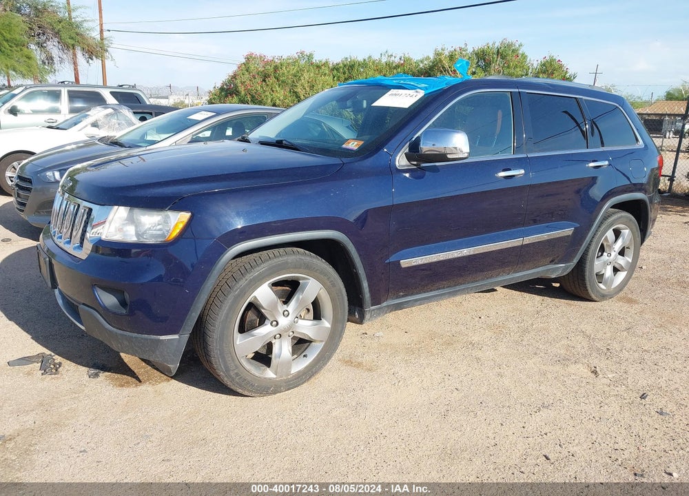 2013 JEEP GRAND CHEROKEE OVERLAND VIN: 1C4RJFCT7DC614920