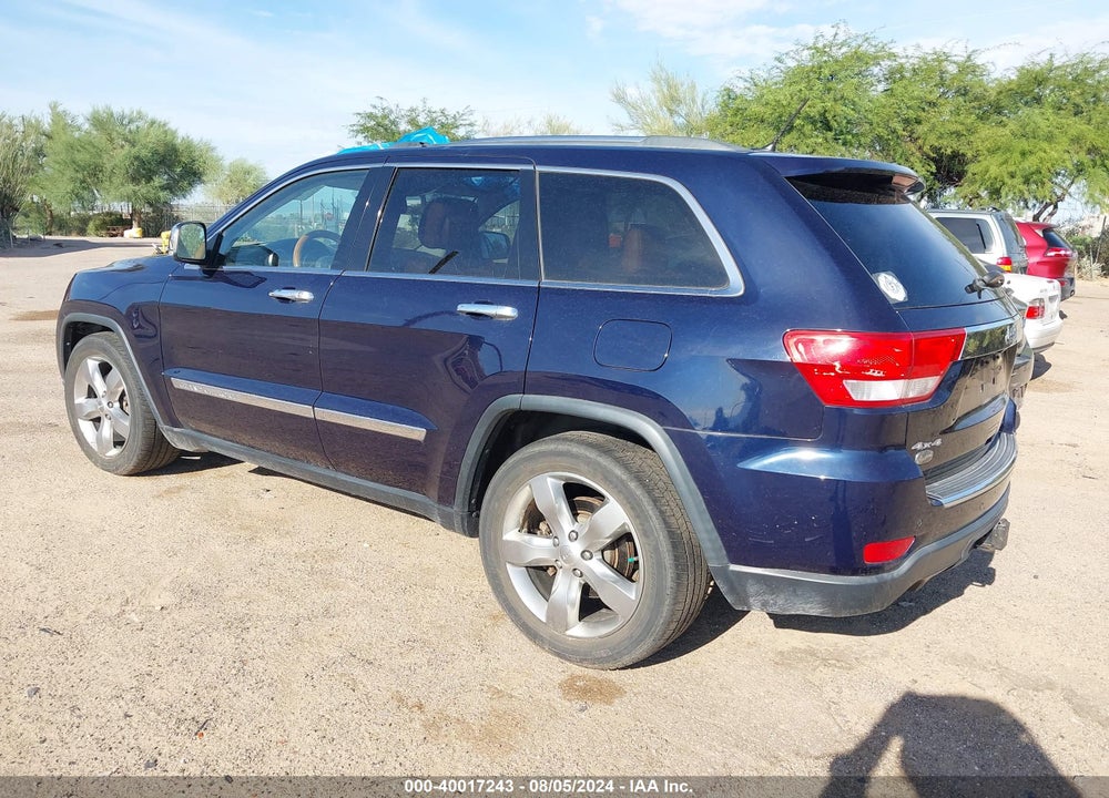 2013 JEEP GRAND CHEROKEE OVERLAND VIN: 1C4RJFCT7DC614920