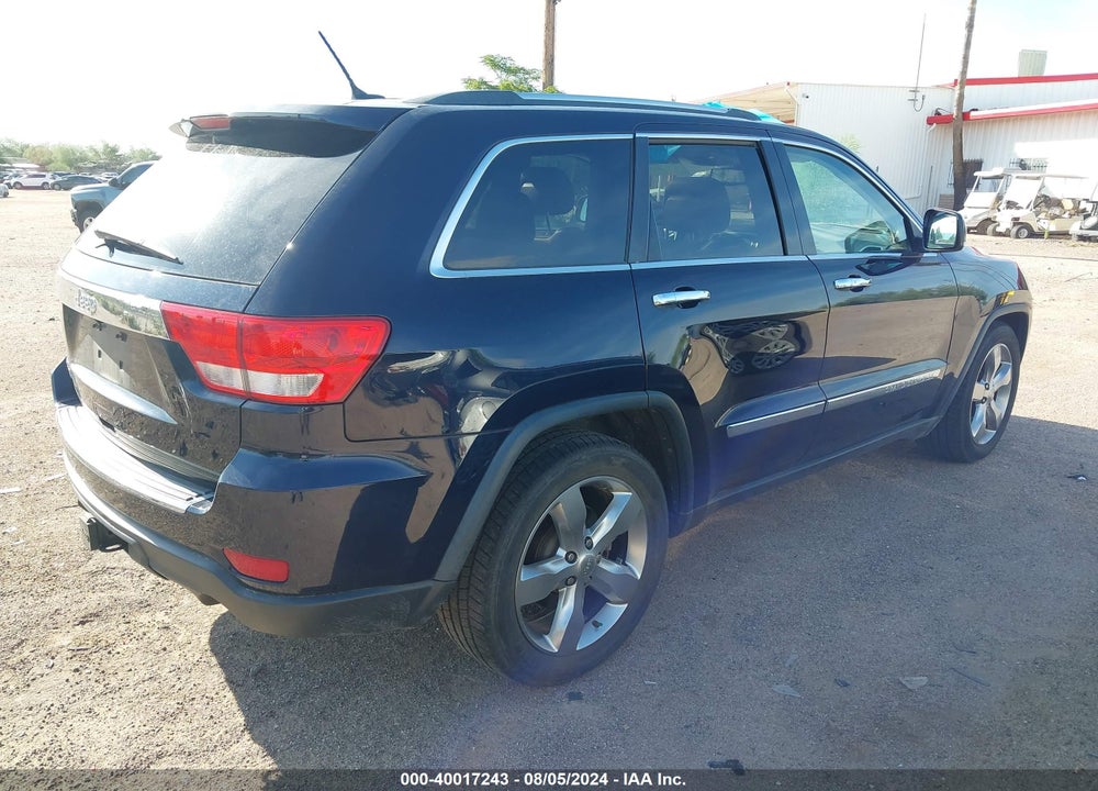 2013 JEEP GRAND CHEROKEE OVERLAND VIN: 1C4RJFCT7DC614920
