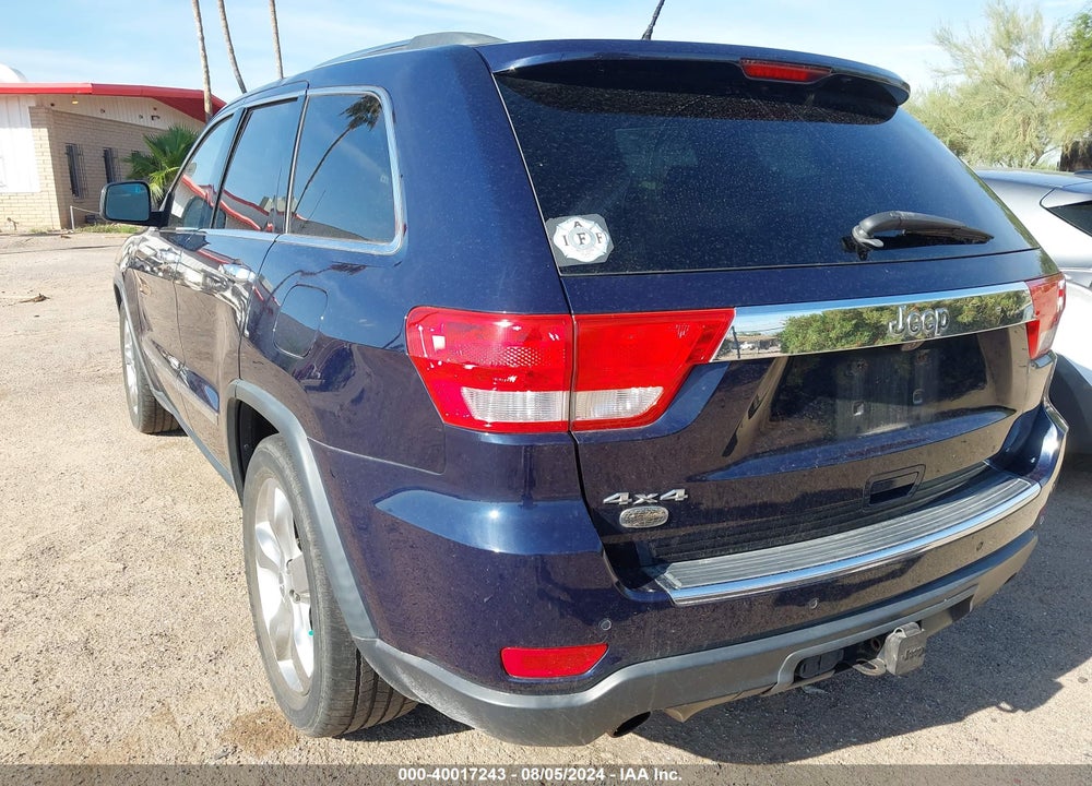 2013 JEEP GRAND CHEROKEE OVERLAND VIN: 1C4RJFCT7DC614920
