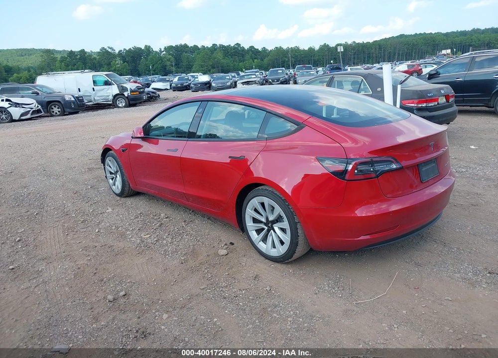 2022 TESLA MODEL 3 LONG RANGE DUAL MOTOR ALL-WHEEL DRIVE VIN: 5YJ3E1EB9NF234967