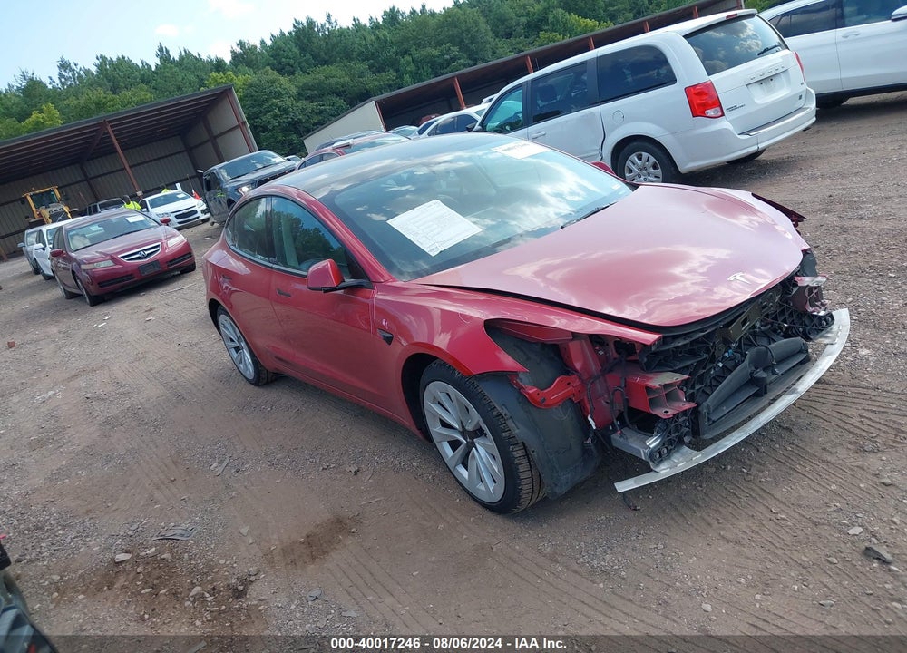 2022 TESLA MODEL 3 LONG RANGE DUAL MOTOR ALL-WHEEL DRIVE VIN: 5YJ3E1EB9NF234967