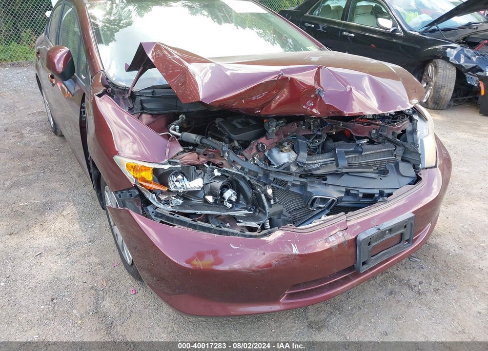 2012 HONDA CIVIC LX VIN: 19XFB2F57CE352359