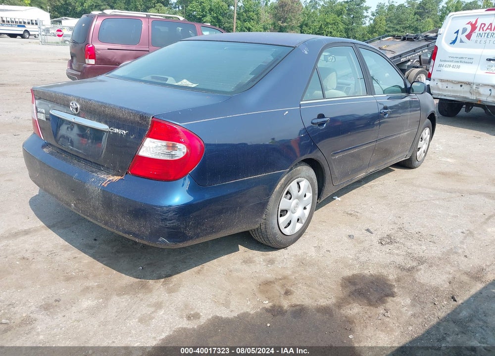 2002 TOYOTA CAMRY LE VIN: 4T1BE30K52U614417