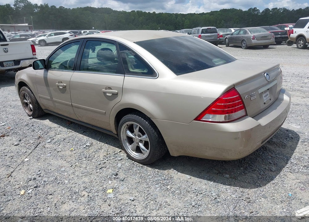 2005 MERCURY MONTEGO PREMIER VIN: 1MEFM431X5G627330