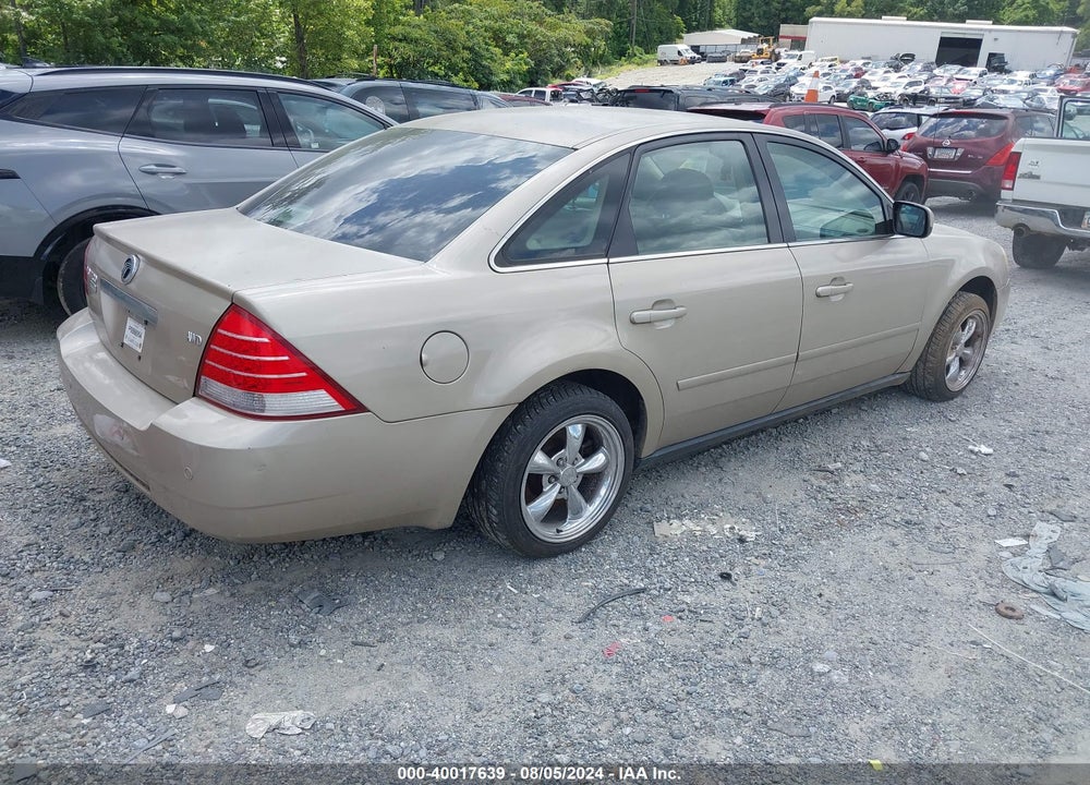 2005 MERCURY MONTEGO PREMIER VIN: 1MEFM431X5G627330