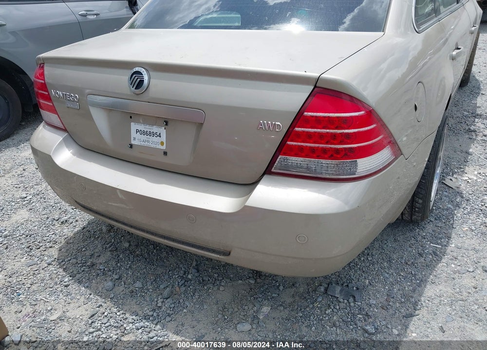 2005 MERCURY MONTEGO PREMIER VIN: 1MEFM431X5G627330