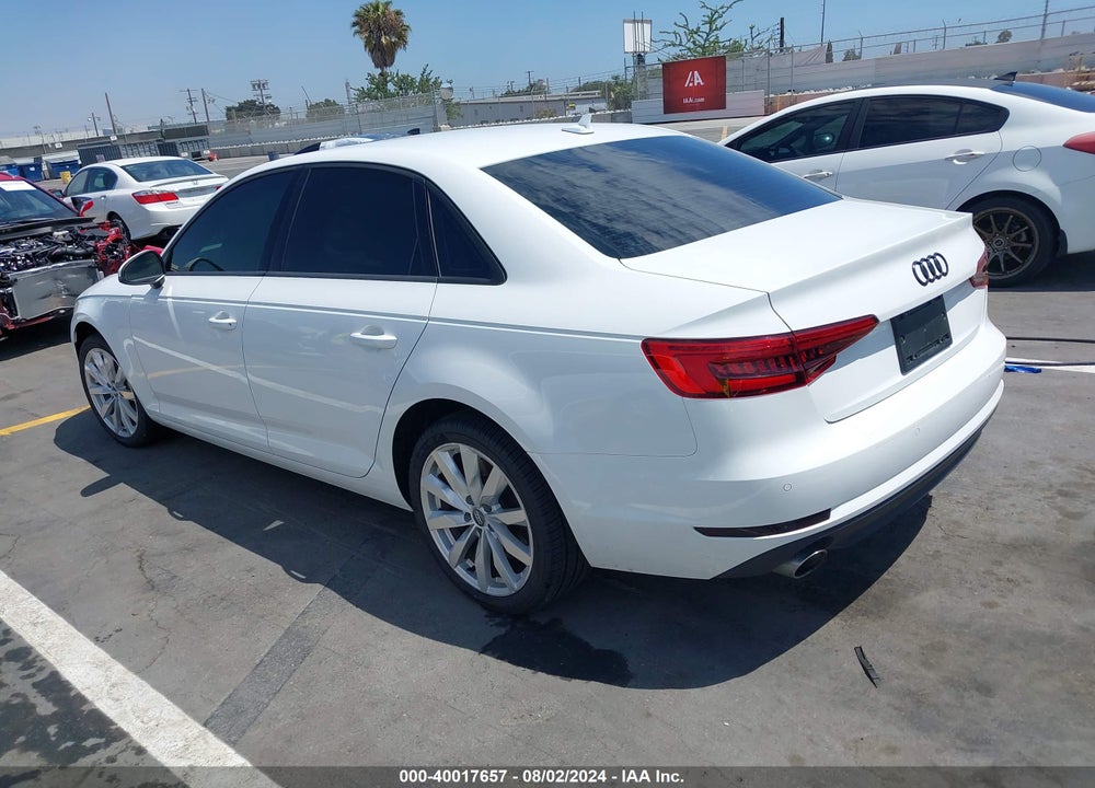 2017 AUDI A4 2.0T PREMIUM VIN: WAUGNAF43HN007522