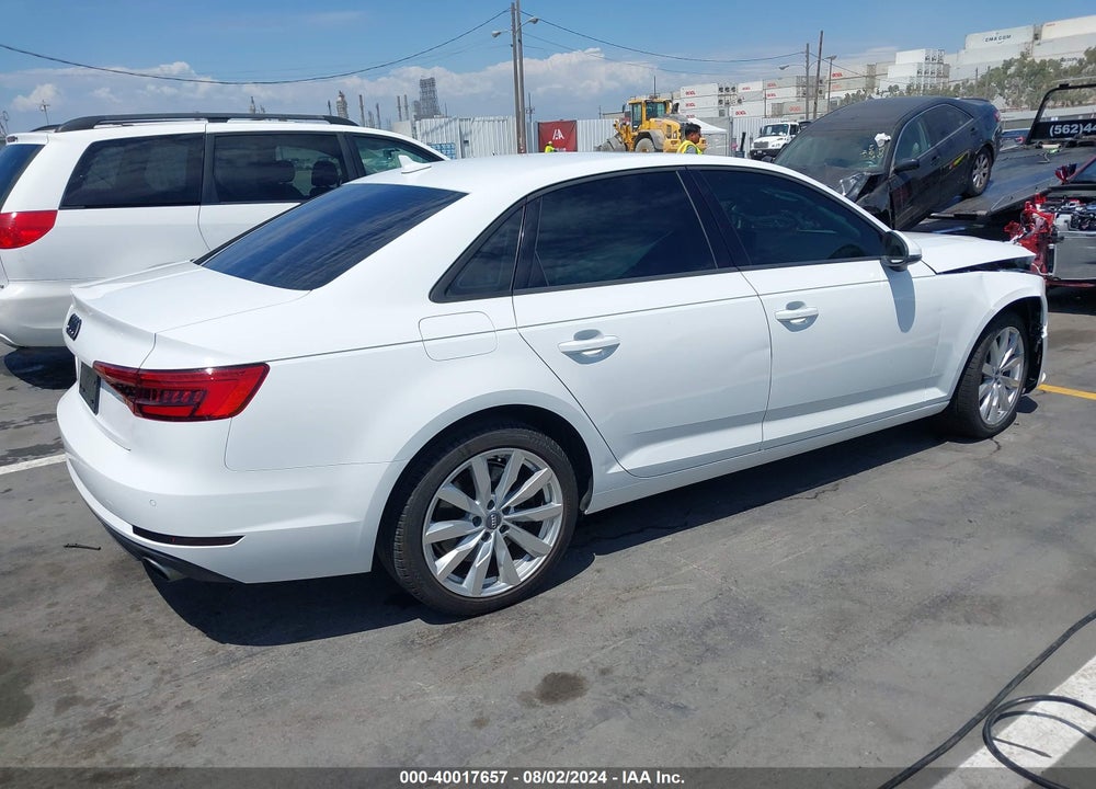 2017 AUDI A4 2.0T PREMIUM VIN: WAUGNAF43HN007522