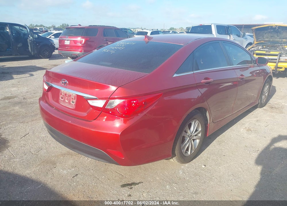2014 HYUNDAI SONATA GLS VIN: 5NPEB4AC9EH869402