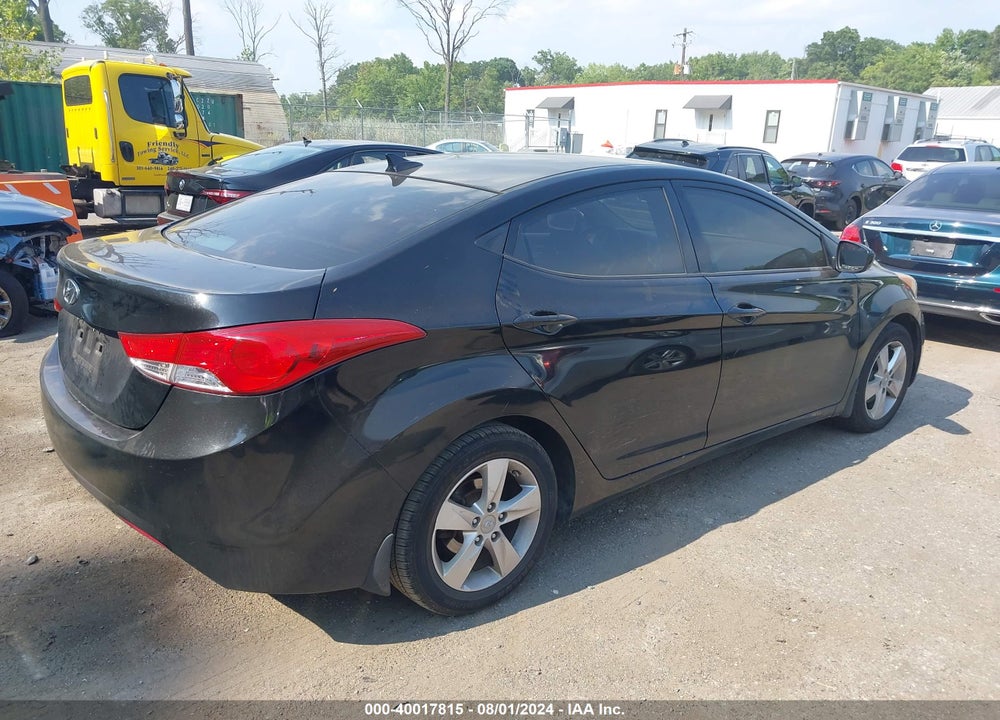 2013 HYUNDAI ELANTRA GLS VIN: KMHDH4AEXDU904766