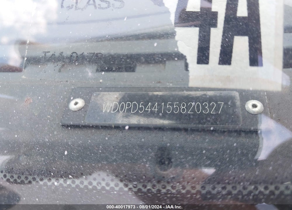2005 DODGE SPRINTER VAN 3500 SHC VIN: WD0PD544155820327