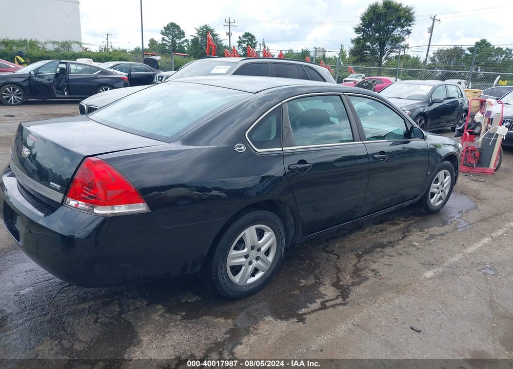 2008 CHEVROLET IMPALA LS VIN: 2G1WB58K081213384