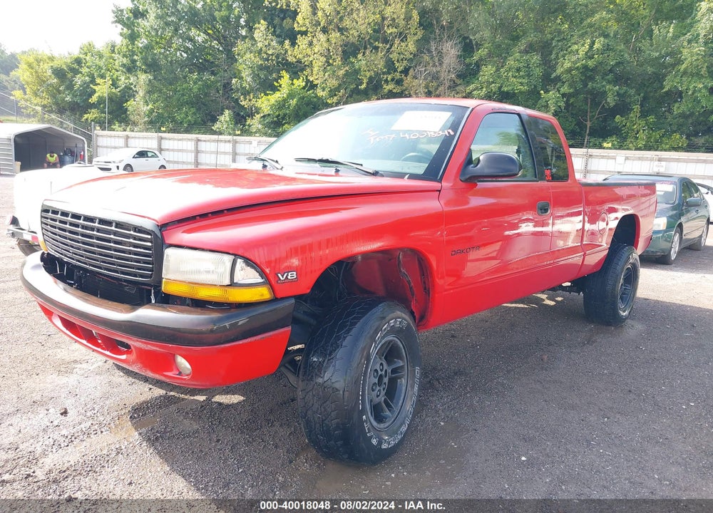 2000 DODGE DAKOTA SLT/SPORT VIN: 1B7GL22N5YS667480