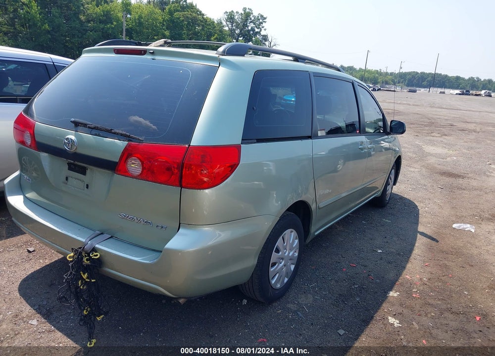 2008 TOYOTA SIENNA CE VIN: 5TDZK23C78S133656