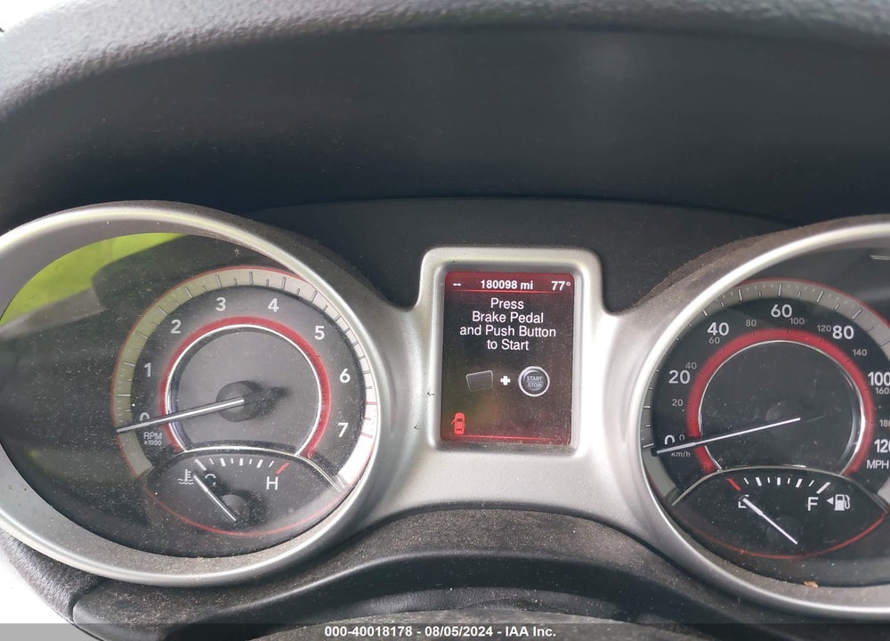 2013 DODGE JOURNEY SXT VIN: 3C4PDCBB4DT608082
