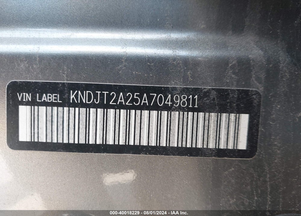2010 KIA SOUL VIN: KNDJT2A25A7049811