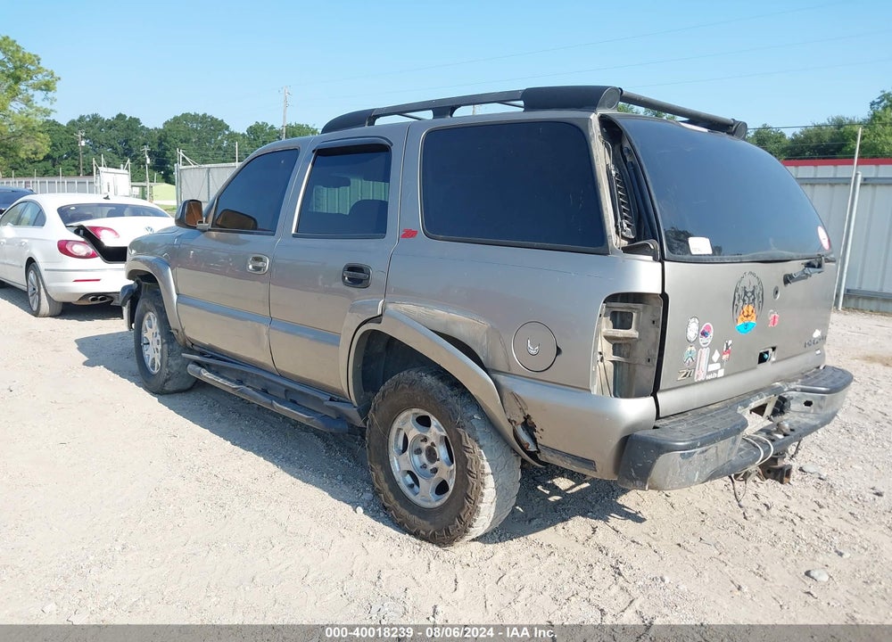 2003 CHEVROLET TAHOE Z71 VIN: 1GNEK13Z63R105438