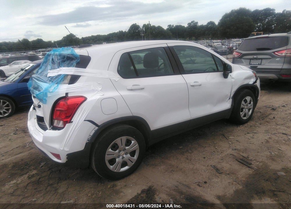 2017 CHEVROLET TRAX LS VIN: 3GNCJKSB6HL239594