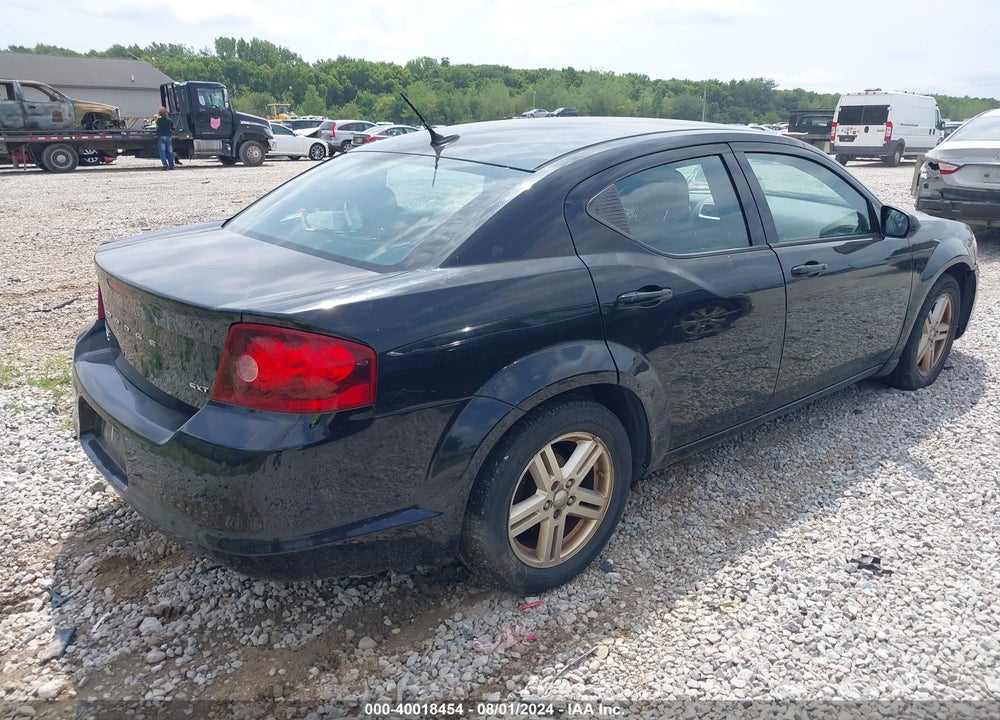 2012 DODGE AVENGER SXT VIN: 1C3CDZCB9CN200681