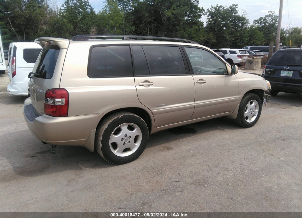 2006 TOYOTA HIGHLANDER LIMITED V6 VIN: JTEEP21A660184157