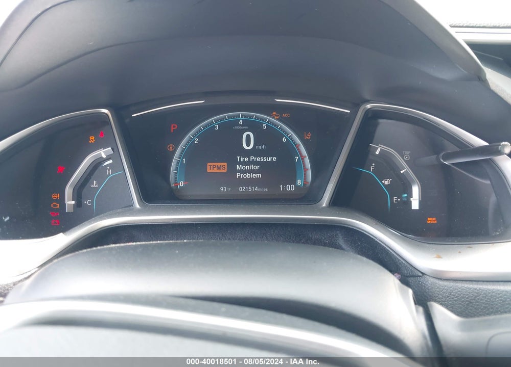 2021 HONDA CIVIC EX VIN: 19XFC1F39ME203572