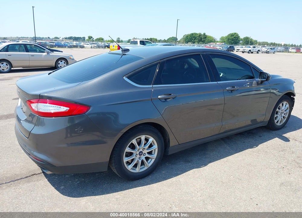2016 FORD FUSION S VIN: 3FA6P0G77GR345471