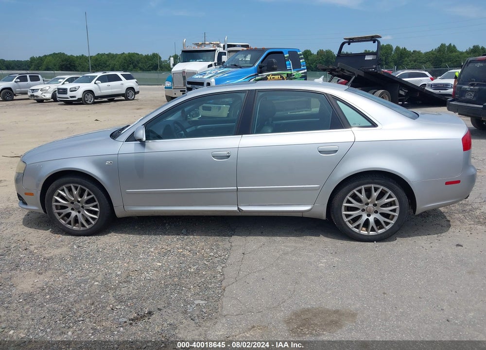 2008 AUDI A4 2.0T/2.0T SPECIAL EDITION VIN: WAUDF78E08A148855