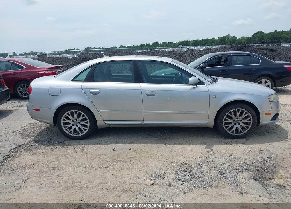 2008 AUDI A4 2.0T/2.0T SPECIAL EDITION VIN: WAUDF78E08A148855