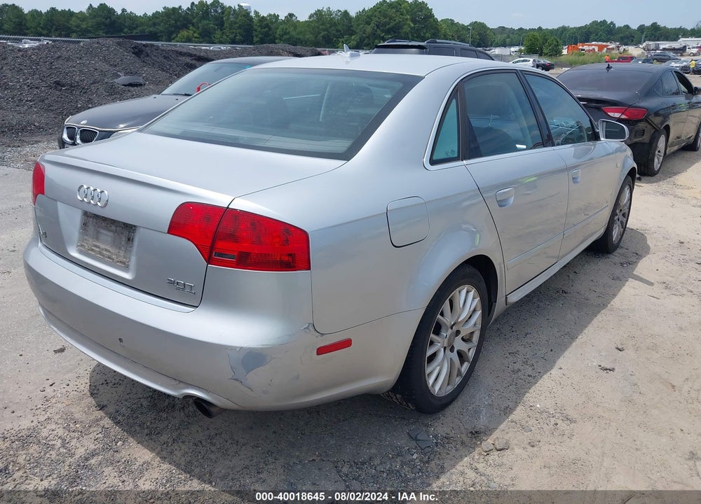 2008 AUDI A4 2.0T/2.0T SPECIAL EDITION VIN: WAUDF78E08A148855